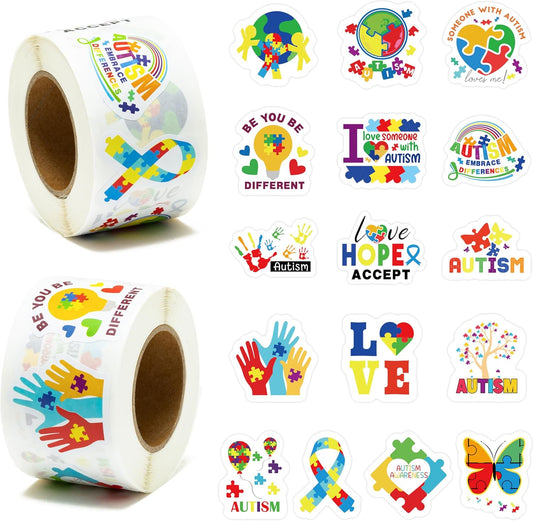 BeYumi Cute Natural Science Sticker - 1000Pcs Cartoon Natural Science Stickers in 2 Rolls Waterproof Vinyl Cute Biology Chemistry Laboratory Decals for Laptop Bottle Notebook Decor for Kids Students - Colors C