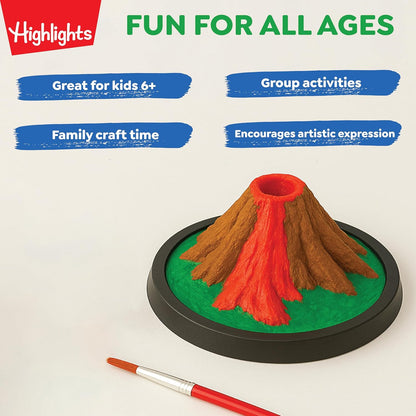Highlights Paint Your Own Plaster Figurine & Activity Kits – DIY Art Sets with Figurines, Paints, Brush & Bonus Activities – Multiple Themes – Ages 6+