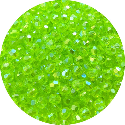 200 PCS 10mm Acrylic Faceted Spacer Beads AB Color Glossy Round Loose Beads for Jewelry Making Bracelet Necklace Earring Ornament Wind Chimes Key Chains(Deep Purple AB)