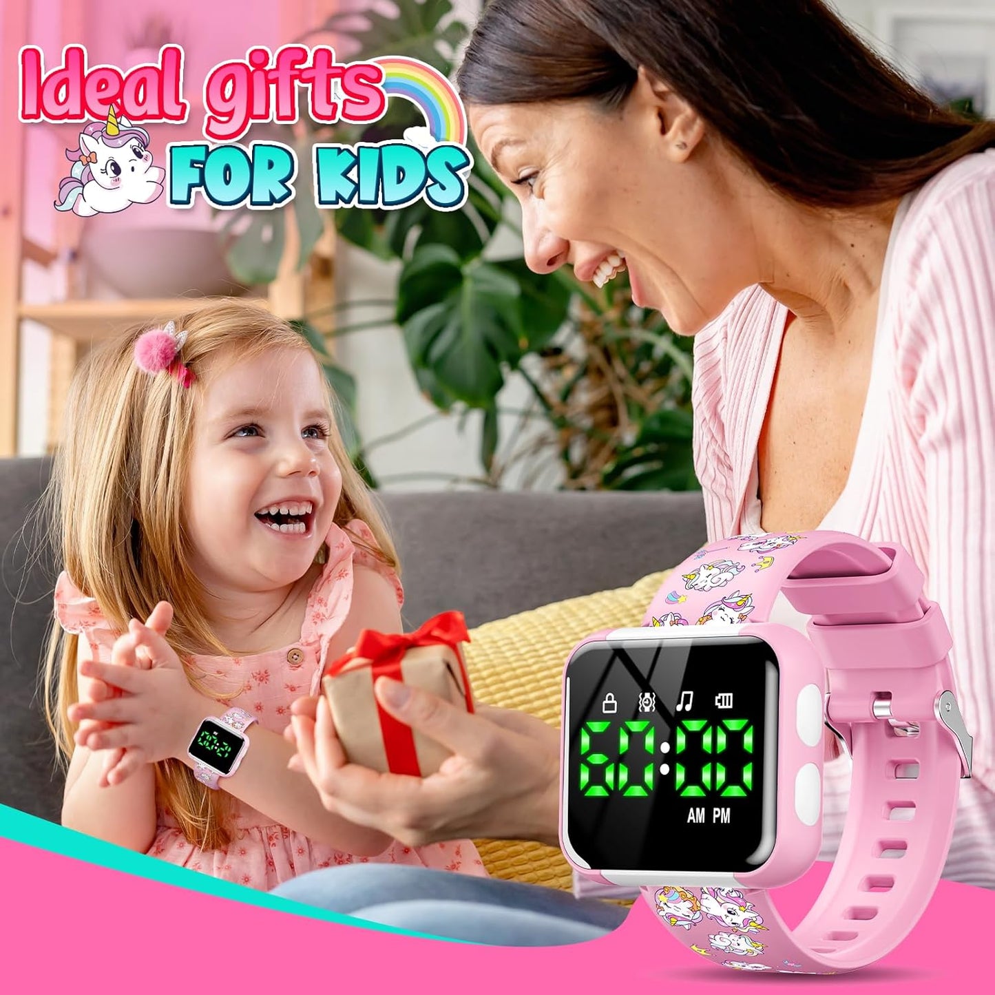 Potty Training Watch and Board Book for Kids: Water Resistant Potty Watches for Toddler Boys Rechargeable Toilet Reminder Dinosaur Toddler Watch 1-3 Birthday Gifts for 2 3 4 Year Old Boy (Blue)