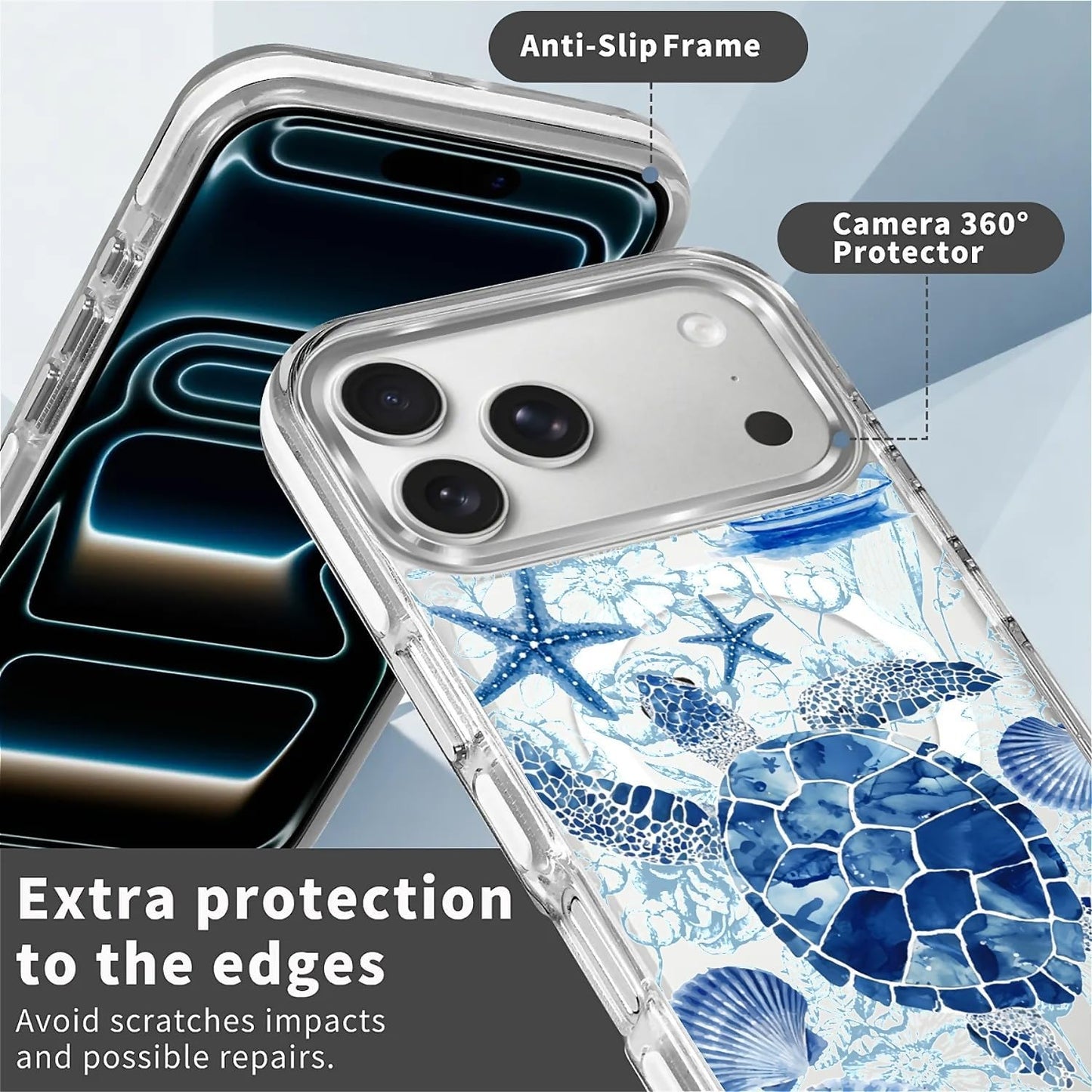 for iPhone 17 Pro Max Case [Compatible with Magsafe],Girls Women Clear Magnetic Case Silicone Shockproof Protective Cover with Pattern Colorful Motivational Letters