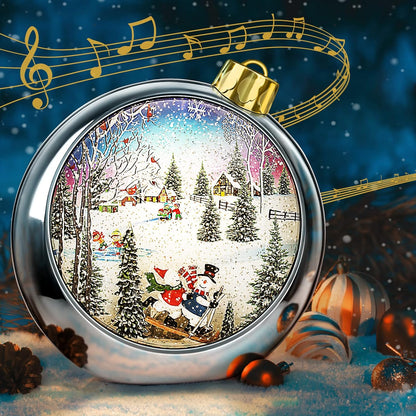 Large Christmas Santa Snow Globe Light up Lantern with 8 Songs, 8.7" Red Big Christmas Snow Globes for Kids Adults, 6H Timer & Dual Power, Snowglobes Christmas Decorations Indoor, Gifts for Women Men