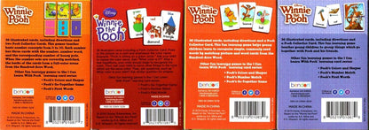 I Can Learn with Pooh Early Skills - Learning Cards ~ Complete Set (First Words, Number Match, Colors & Shapes, Go-Together Game - 36 Cards in 1 Decks ( Set of 4 Decks)