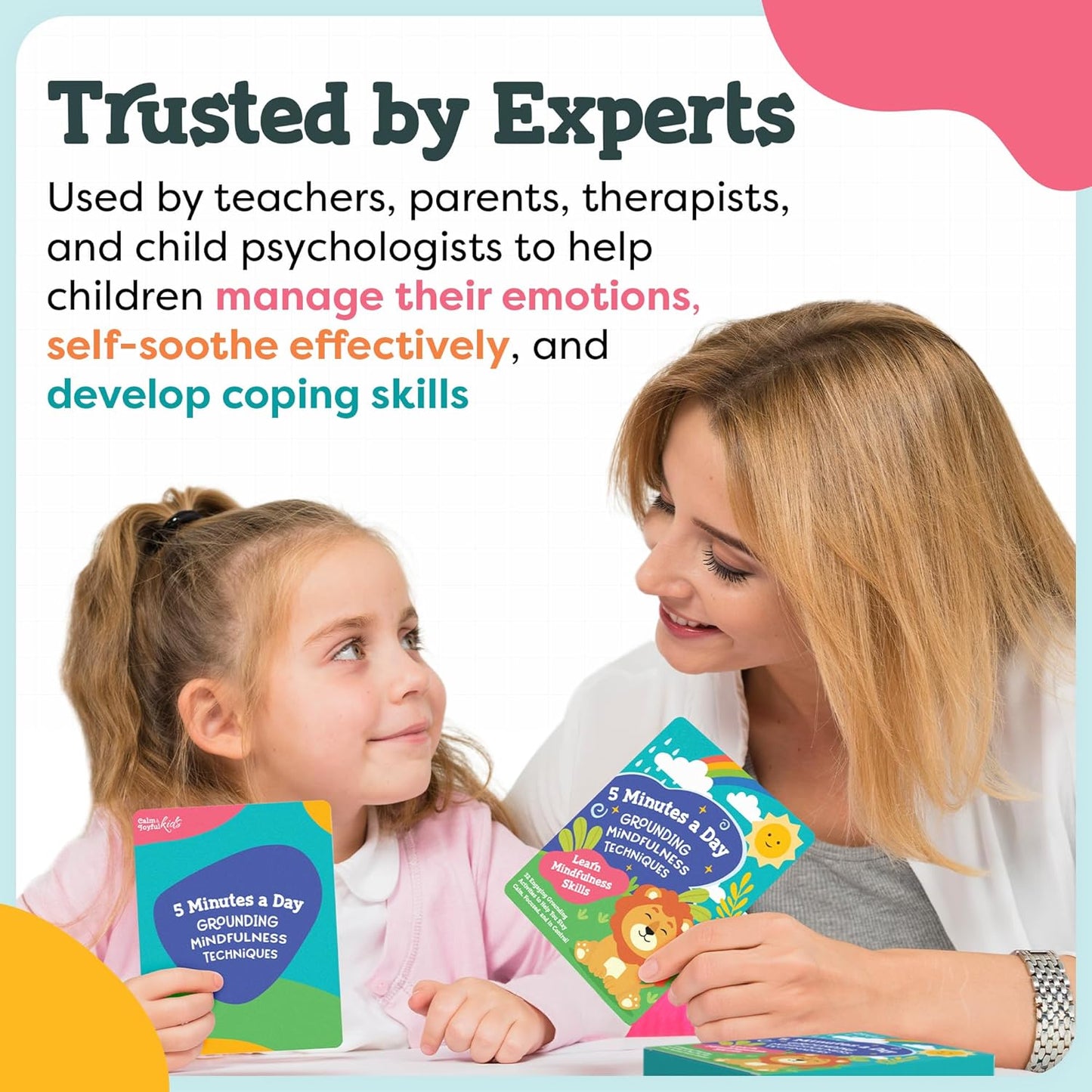 Mindfulness Cards for Kids - Social Emotional Learning Tools, Coping Skills, Self-Regulation Flash Cards, Therapy Resources, Preschool, Special Needs, ADHD, Autism, Counseling Supplies, Learning Game