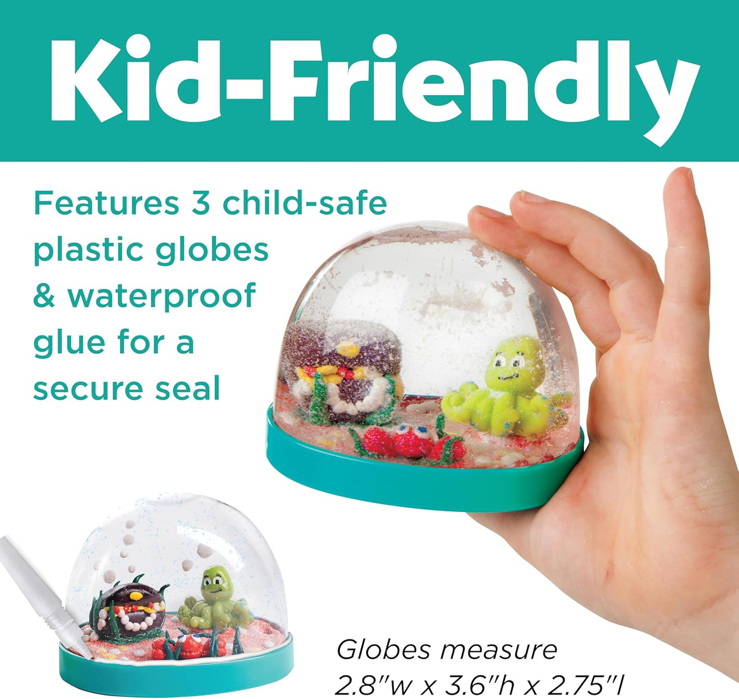 Creativity for Kids Make Your Own Water Globes: Magical Unicorns - Create 2 Snow Globe Unicorn Toys, Arts and Crafts and Girls Toys, Unicorn Gifts for Girls (Ages 6+)