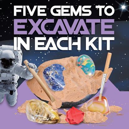 Cosmic Dig Kit by Big Discoveries - Explore The Planets of The Solar System with Gem & Fossil Excavation Kits for Kids | STEM Toy Science Dig Kits with Gemstones for Boys and Girls