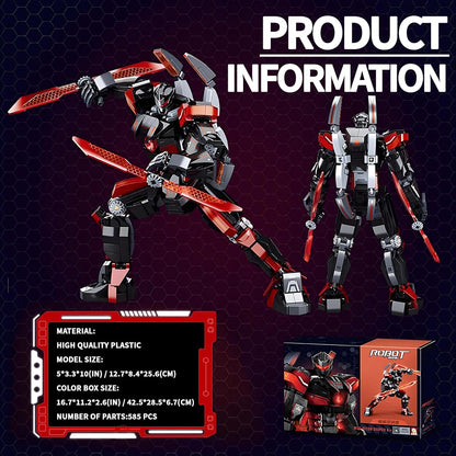 Ice Warrior Mech Building Blocks Sets Transforming Mech Robot Building Kits Mech Action Figures Model Toys Gift for Adults Kids Teens 561 PCS