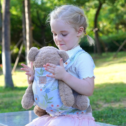 GAGAKU Doll Carrier for Kids, Toy Baby Doll Carrier, Reborn Dolls Carrier Toy Baby Sling with Adjustable Straps, Baby Doll Accessories - Green - Camellia