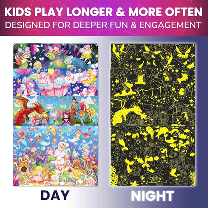QUOKKA Puzzles for Kids Ages 4-6 - Set of 4x60 Jigsaw Puzzles for Toddlers 3-5 - Unicorn Princess Animals Toys for Children 6-8 yo - Gift Educational Game for Boys & Girls