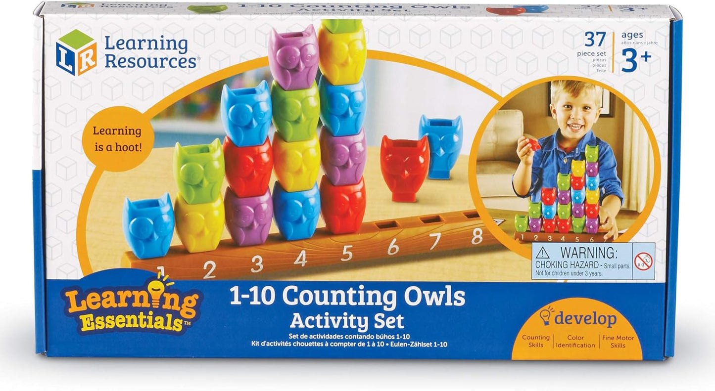 Learning Resources 1-10 Counting Owls Activity Set, Counting & Sorting Toys, Math Game, Fine Motor Toy, 25 Piece Set, Ages 3+