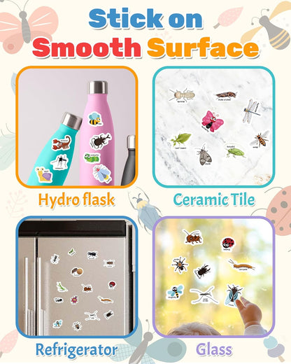 Benresive Reusable Sticker Books for Toddlers, Fun Travel Stickers for Kids, Toddler Sticker Book, Crafts Activities for Toddlers, 3 and Up Birthady Gifts - Vehicle