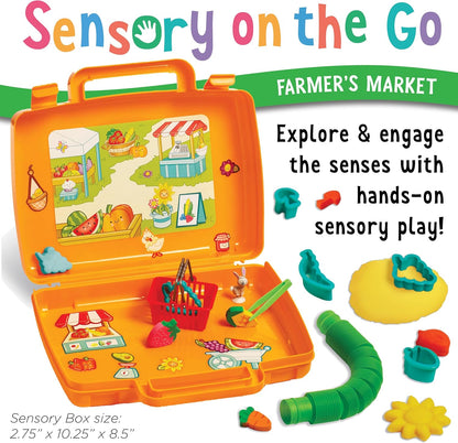Creativity for Kids Sensory On The Go: Farmers Market - Preschool and Toddler Learning Sensory Kit, Sensory Bin Toddler Activities for Ages 3-5+