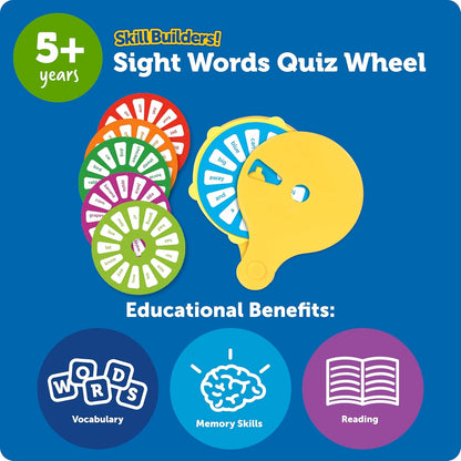 Learning Resources Skill Builders Letter Quiz Wheel, Alphabet Flash Cards, Reading Games, Sight Words Flash Cards Kindergarten, Ages 3 and Up