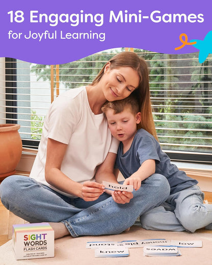Sight Words Flash Cards 1st Grade - 120 High Frequency Words from Dolch's and Fry's Lists for 6-7 Years