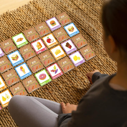 72 (36 Pairs) Bible Trivia Memory Matching Game with Poster and Online Trivia Language Learning Games for ESL and Language Immersion