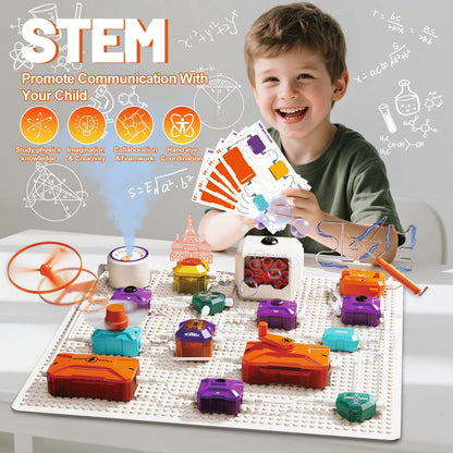 Gohero Circuits Science Kit，76 STEM Projects,Science Experiments for Kids with Fan, RGB Lights,Learning & Education toysKids Circuit Board for Kids(586 Projects+)