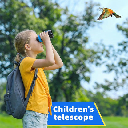 Jetfree Kids Adventure Compact Monocular-Multi-Functional with Compass, LED Signal Light, Telescope Infrared Rays|Small Easy to Carry for Bird Watching,Camping,Hiking,Hunting,Sports Games Concerts