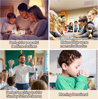 Christian Biblical Affirmation Cards for Kids - 52 Themed Scripture Cards with Family Discussion Questions | Daily Devotional & Bible Memory Tool | Inspirational Faith Gifts