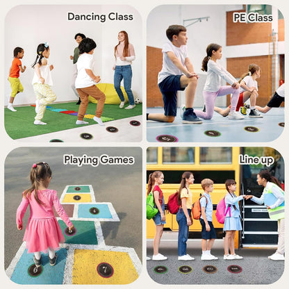 SICOHOME Number Spot Markers Stickers - 36Pcs Line up Spots for Classroom Floor Number Stickers for Classroom Line up Dots Numbers Floor Numbers Back to School Kindergarten Preschool Supplies