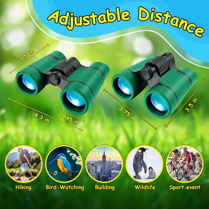 ESSENSON Binoculars for Kids Toys Gifts for Age 3-12 Years Old Boys Girls Kids Telescope Outdoor Toys for Sports and Outside Play, Bird Watching, Birthday Presents