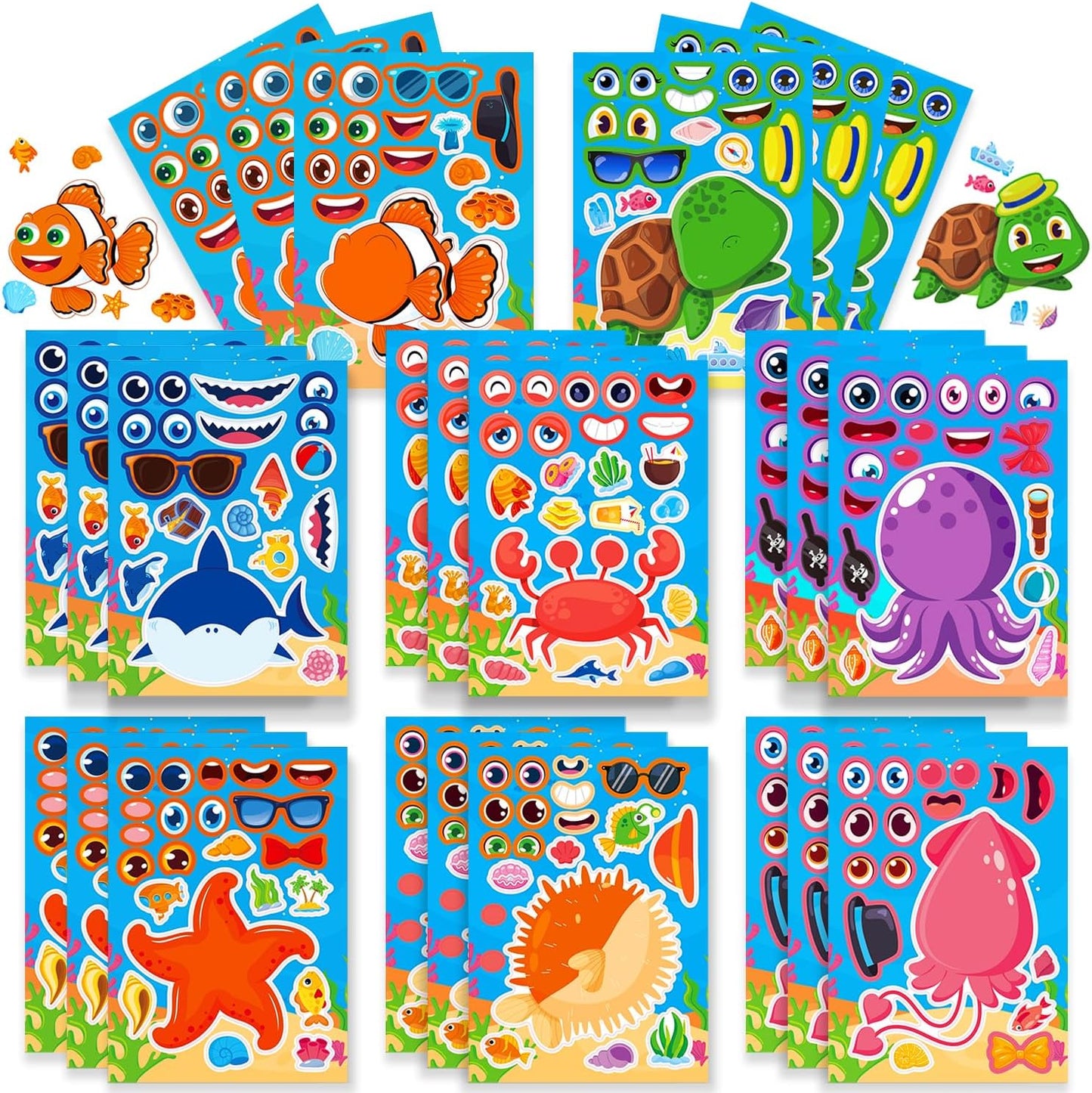 24-Sheet Make Your Own Science Sticker Kit | Microscope, DNA & Scientist Designs - Reusable Educational Decor for Classrooms & Kids Rooms