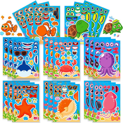 24-Sheet Make Your Own Science Sticker Kit | Microscope, DNA & Scientist Designs - Reusable Educational Decor for Classrooms & Kids Rooms