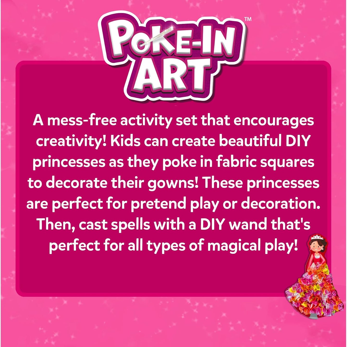 Skillmatics Poke-in Art - Magical Unicorn Dream Decor, Mess-Free Fun for Kids, DIY Wood Craft Kits, Screen-Free Activity, Gifts for Ages 4, 5, 6, 7, 8, 9