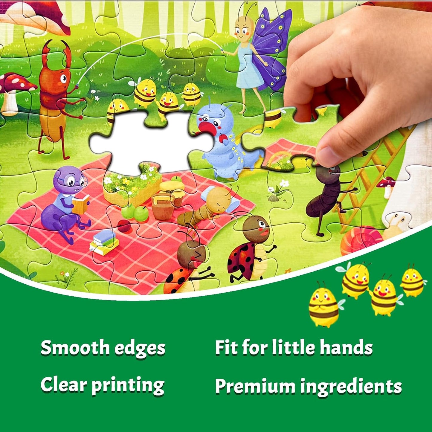 GIVEITALL Jigsaw Puzzles for Kids Ages 3-5 6-8 8-10 Year Old,Dog Planet Floor Puzzle 36 Pieces Enlightening Game Creative Gifts for Boys Girls (Dog)