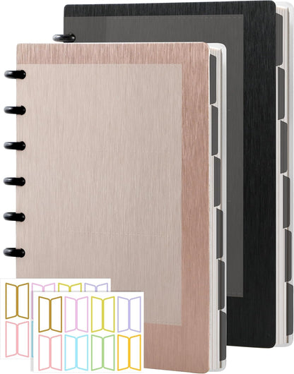 Discbound Notebook Refills for 11 Discs Notebooks 8.6 in x 12 in Letter Size 120 Sheets Multi-Subject Project Lined Pages Customizable Removable Pages(100 GSM) Heavyweight Planing Paper