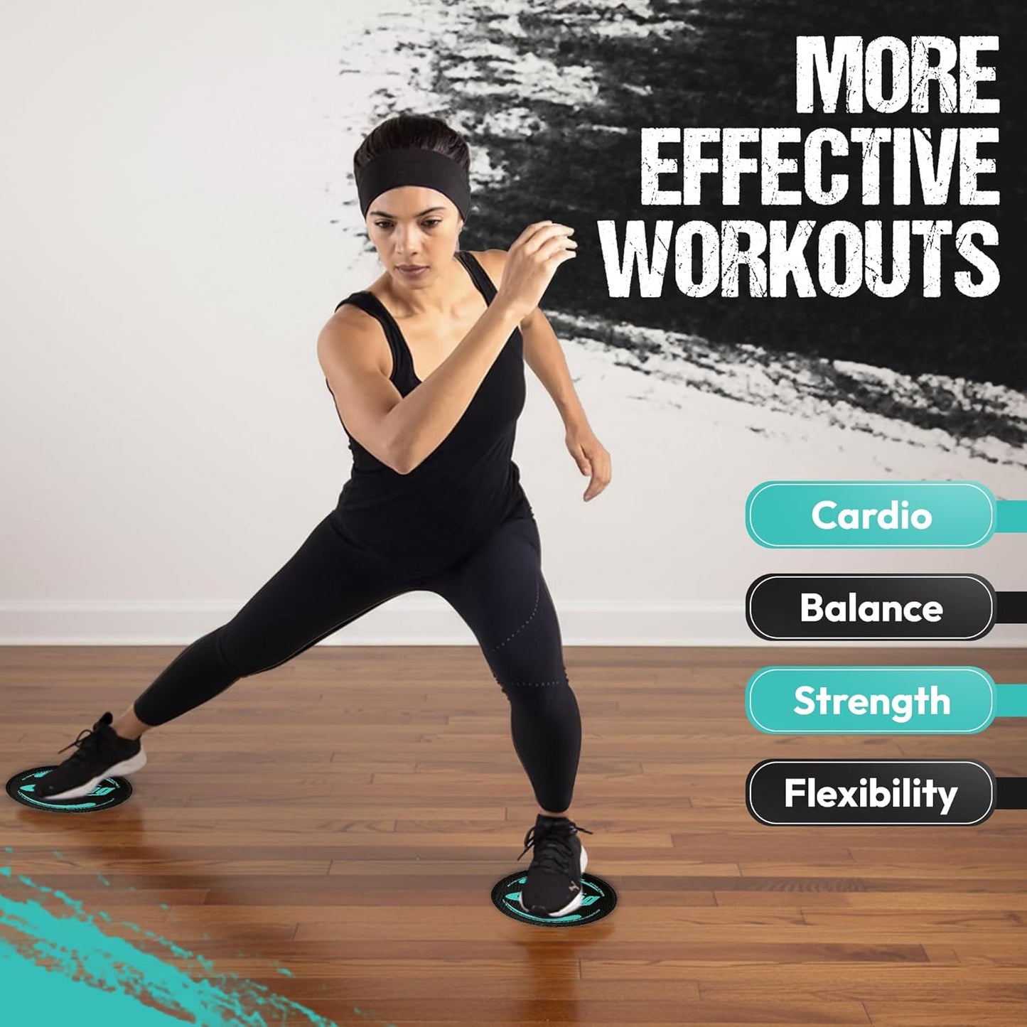 Gliding Discs for Working Out - Exercise Sliders for Carpet & Hardwood Floors 1 Pair, Authentic Workout Sliders Disc for Full Body Resistance Workout, Includes 4 Streaming Video Workouts
