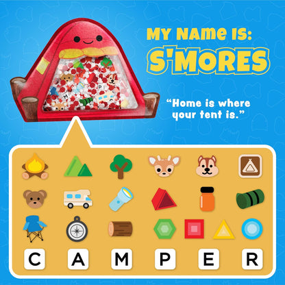 Vango BIZYBOO - The Original Seek & Find Plush - Hidden Object Search Problem Solving Educational Matching Game for Kids 2 and Up (Spike)