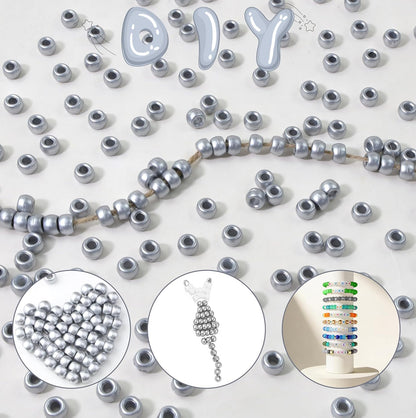 Red Pony Beads 1000Pcs 9mm Pony Beads Bulk Red Perler Beads for Friendship Bracelets Kandi Beads Hair Beads for Braids Beads for Crafts