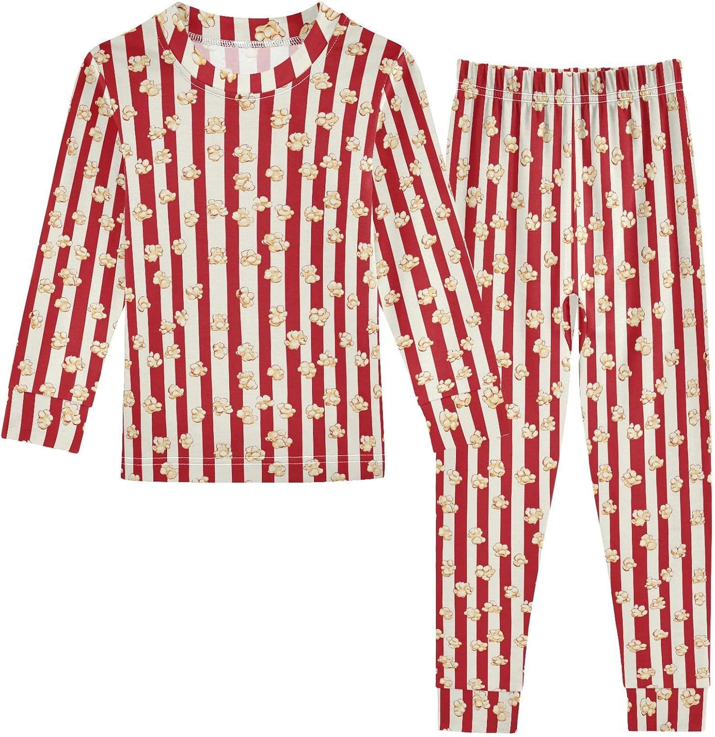 ALAZA Shark Starfish Palm Tree 2 Piece Pajama Set Long Sleeve Top and Pants Sleepwear Unisex - Colors B