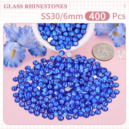 5000PCS SS6/2mm Glass Crystal Rhinestones (Clear), Bedazzling Flatback Rhinestones for Crafting DIY Crafts Nail Art Makeup Decoration, Gems Diamond Charms for Tumbler Shoes Clothing Mug