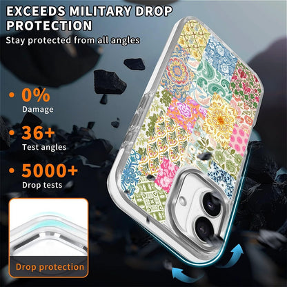 for iPhone 17 Pro Max Case [Compatible with Magsafe],Girls Women Clear Magnetic Case Silicone Shockproof Protective Cover with Pattern Colorful Motivational Letters