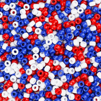 1000+pcs Glitter Pony Beads Bulk, Acrylic 9mm Large Plastic Bead for Bracelets Big Hole Hair Braids Crafts DIY Projects