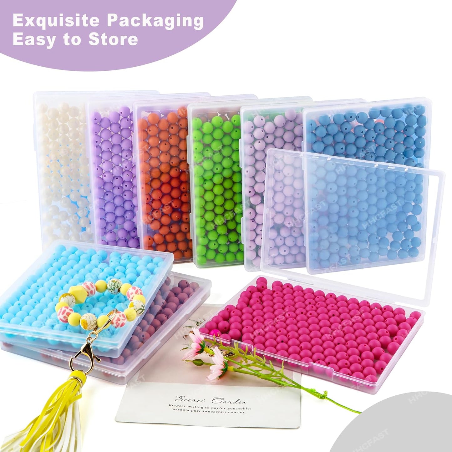 65Pcs 19mm Silicone Beads for Keychain Making Bracelet Necklace, Bulk Round Silicone Beads for Pens（Christmas Green） - Colors B
