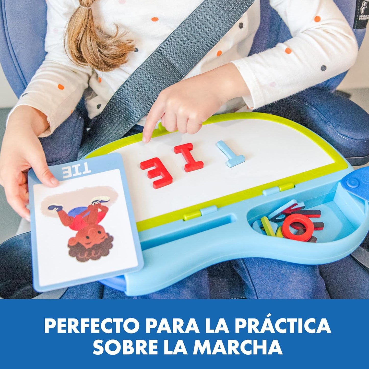 Educational Insights AlphaMagnets GO Spelling Activity Set - Magnetic Alphabet Letters for Spelling Practice and Word Building, Kindergarten Learning Activities, Magnetic ABC Board, Sight Words Toys