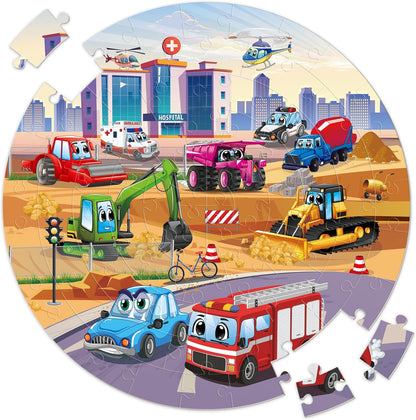 SYNARRY Solar System Floor Puzzles for Kids Ages 4-8, Large 70 Piece Jigsaw Puzzles for Kids Ages 4-6, Space Planet Astronaut Toys Puzzles, Preschool Learning Toys, Easter Basket Stuffers for Boy Girl