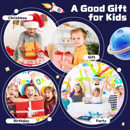 Adena Montessori Wooden Solar System Model Board, Puzzle with 3D Planets Models for 3-6 Year Old Kids, Preschool Science Toys, STEM Toys, Gift for Boys & Girls