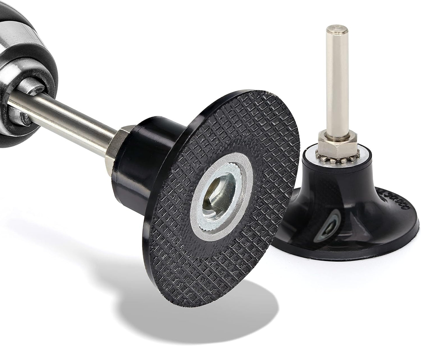 2 Inch Disc Pad Holder with ¼” Shank, Die Grinder Sanding Suitable for Roloc, Quick Change Medium Disc Attachments for Polishing, Sanding and Surface Preparation, – by Ram Pro