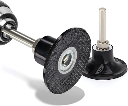 2 Inch Disc Pad Holder with ¼” Shank, Die Grinder Sanding Suitable for Roloc, Quick Change Medium Disc Attachments for Polishing, Sanding and Surface Preparation, – by Ram Pro