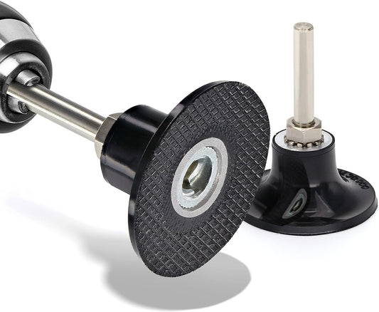 2 Inch Disc Pad Holder with ¼” Shank, Die Grinder Sanding Suitable for Roloc, Quick Change Medium Disc Attachments for Polishing, Sanding and Surface Preparation, – by Ram Pro