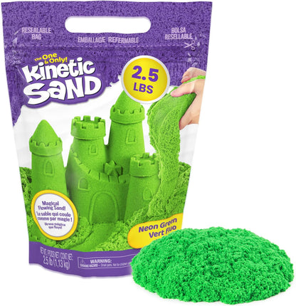 Kinetic Sand, 2.5lbs Purple Play Sand, Amazon Exclusive, Moldable Sensory Toys for Kids, Resealable Bag (Packaging May Vary), for Ages 3 and up