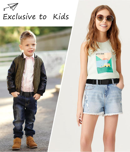 AWAYTR 3 PCS Kids Adjustable Magnetic Belts - Easy to Use Magnetic Buckle Belt for Boys and Girls