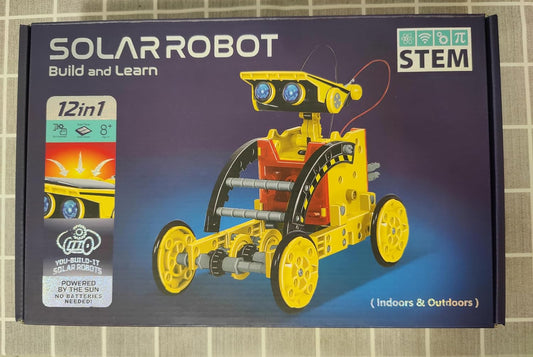 12-in-1 STEM Solar Robot Kit, Solar Powered Science Building Toys for Boys Age 8-12, Educational Robotics Learning Experiment Set for Kids