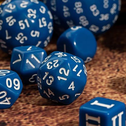 15 Pieces Complete Polyhedral DND Dice Set D3-D100 Spherical D&D Dice Set with Dragon Eye Dice Bag, D100 Dice for RPG Table Games(Black w/Purple Numbers)