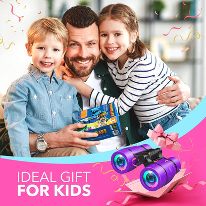 Toys for 3-7 Year Old Boys: LET'S GO! Binoculars for Kids with Bird Watching Manual Easter Birthday Gifts for 4 5 6 7 8 Year Old Boy Girls Outdoor Toy for Kid Ages 5-7 Toddler Camping Telescope