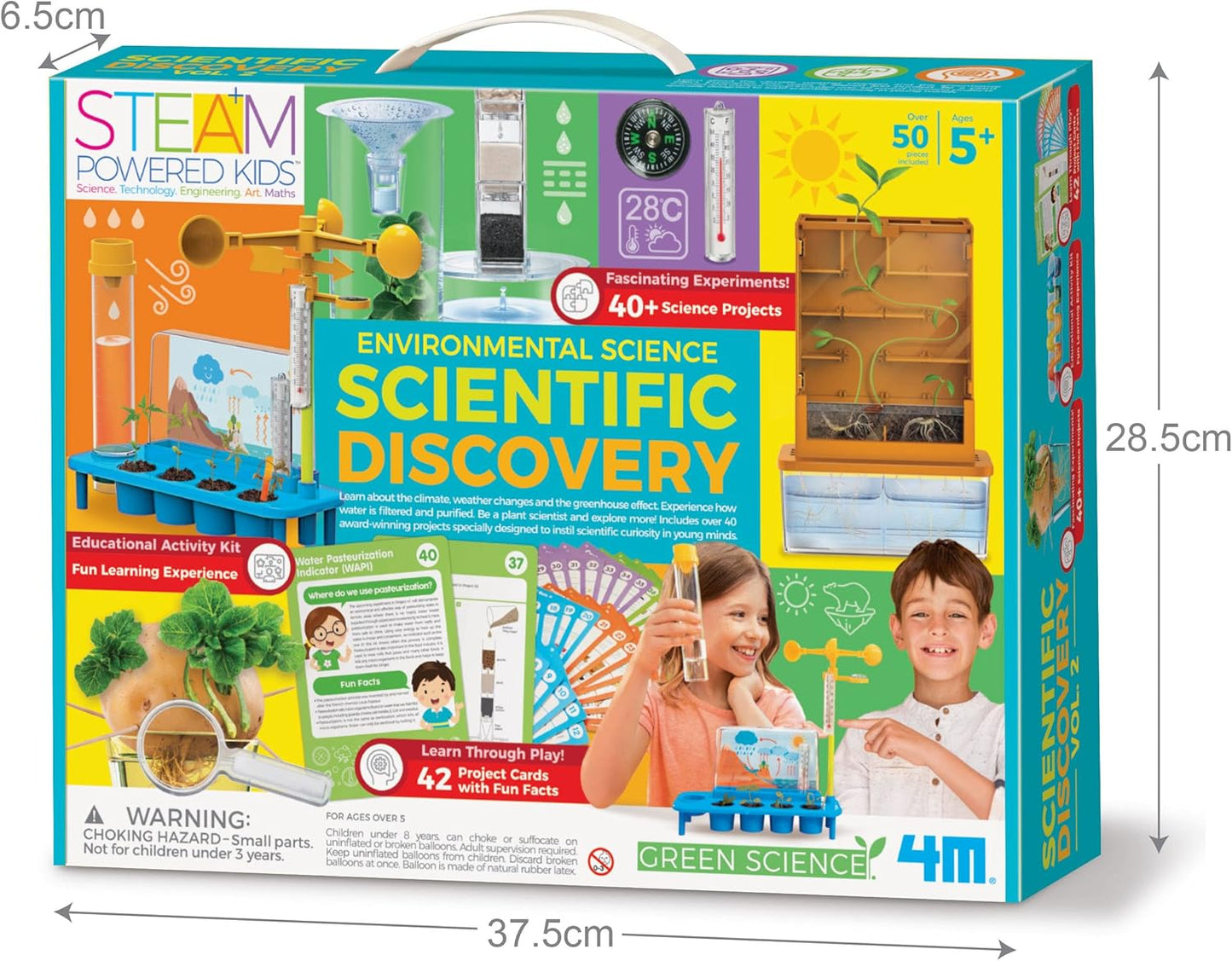4M | STEAM Dinosaur World Exploration| Hands-On Science Kit with Dinosaur Figures & Fossil Experiments for Kids Ages 5+ - Educational Paleontology Toy Gift