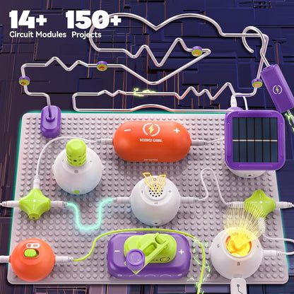 Science Kits for Kids - STEM Kits for Kids, Electronics Exploration Kit, Over 420 Projects, 35 Circuit Parts, STEM Educational Toy Gifts for Kid Boys Girls Ages 3 4 5 6 7 8 9 10 11 12